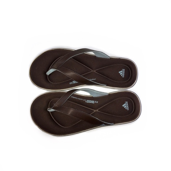 adidas fit foam soft comfort footbed flip flops